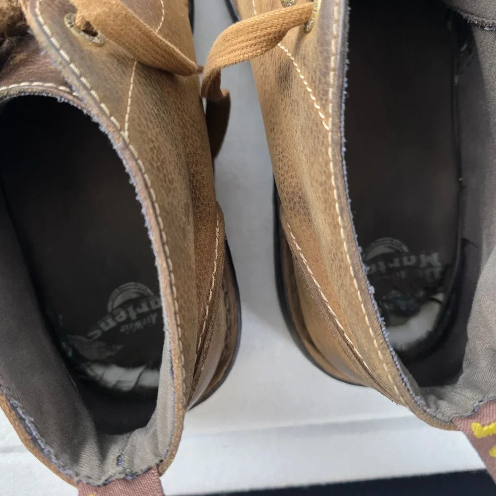 Dr. Martens Sussex Chukka Boots Brown Crazy Horse Leather Slip Resistant Men 11